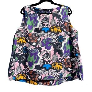 Marimekko Uniqlo Floral Trapeze Tank Top